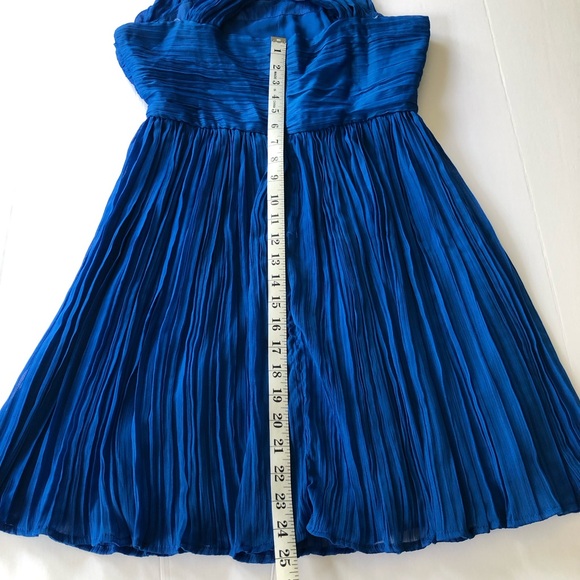 NWOT BB Dakota Chiffon Evening Cocktail Dress Royal Blue never worn size 6 - Picture 16 of 16
